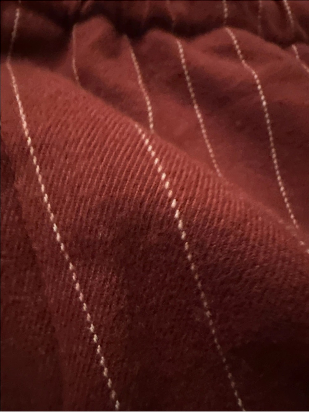 Skims Flannel Pants Merlot Stripes - Picture 7 of 7
